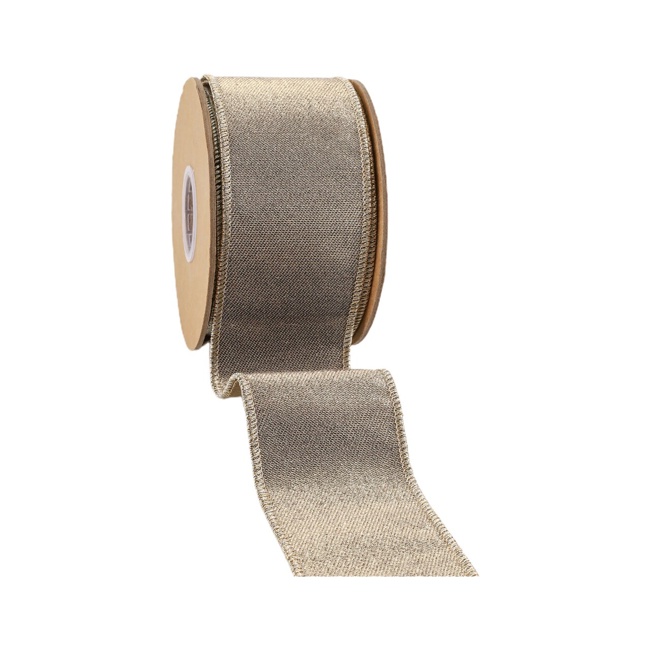 LaRibbons 4" - 2 1/2" Wired Iridescent Ribbon | Metallic Double-Fused Taffeta Backing | 10 Yard Roll